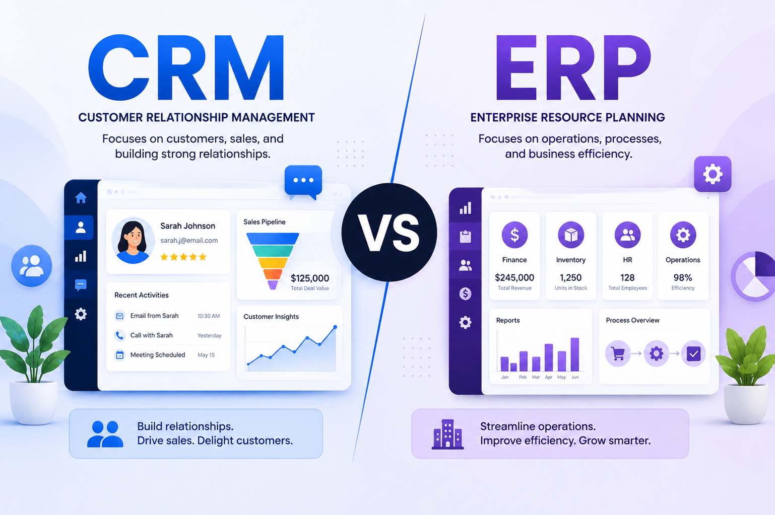 CRM vs ERP: What’s the Difference and Which One Does Your Business Need?